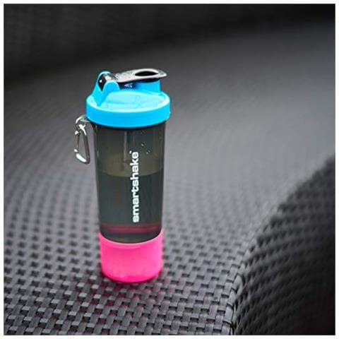 Slim, Shaker Per Cibo E Bevande Nutrizionali Unisex Adulto, Neon Blue, Taglia Unica - Foto 2