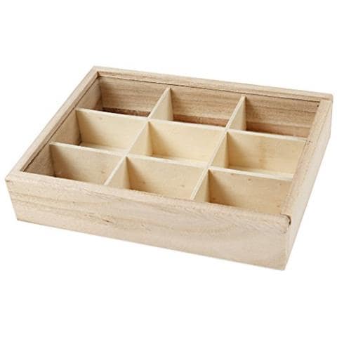 Piccola Bacheca / espositore In Legno Paulownia Tomentosa, 1 Pezzo 17 X 13 Cm - Foto 2