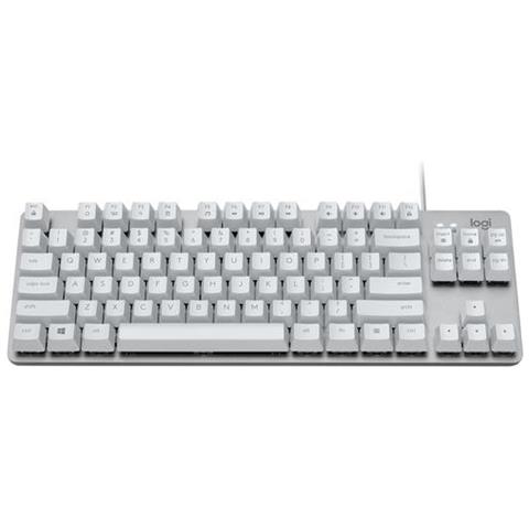 K835 TKL Mechanical Keyboard tastiera USB Nordic Bianco, Argento - Foto 1