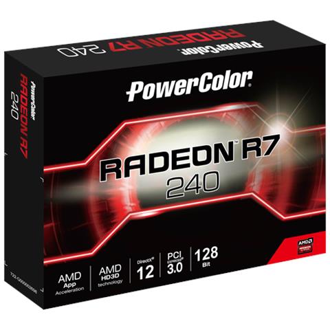 AMD RADEON R7 240 4GB DDR3 PCIe 3.0 x DL-DVI-D / 1 x DisplayPort / 1 x HDMI Power Color - Foto 2
