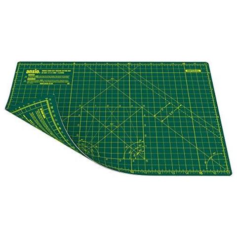 Craft Tappetino Da Taglio Self Healing A3 Double Sided 5 Strati - Quilting Cucito Scrapbooking Tessuto E Papercraft - Imperiale Metrico 17 Pollici X 11 Pollici 42 Centimetri X 27 Centimetri - Verde Verde - Foto 1