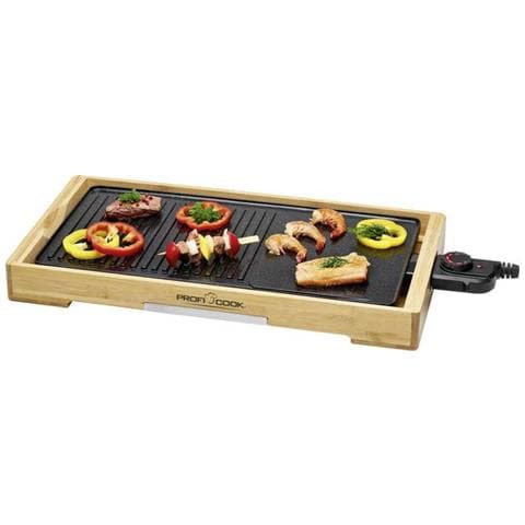 Profi Cook PC-TYG 1143 da Tavolo Metallo Piano Cottura teppanyaki - PC-TYG 1143, da Tavolo, Metallo, Nero, Legno, Manopola, 510 x 250 mm - Foto 1