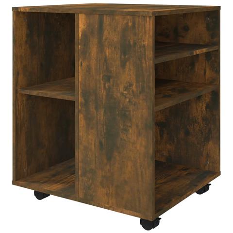 Armadietto Con Ruote Rovere Fumo 60x53x72 Cm Legno Multistrato - Foto 9