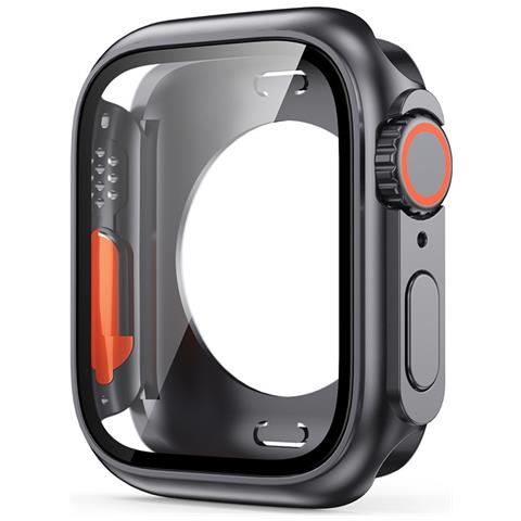 Custodia All-inclusive Integrata Con Pellicola Rigida Temperata Da 45 Mm Per Apple Watch Black - Foto 1