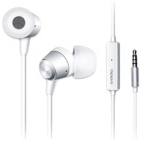 Oppo Auricolare Originale Stereo In-ear Mh130 Jack 3,5mm White Bulk - Foto 1