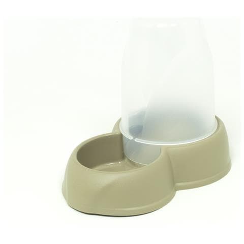 Dispenser Cibo Acqua 1,6L Per Animali Modello 700084 Colore Beige   - Foto 1
