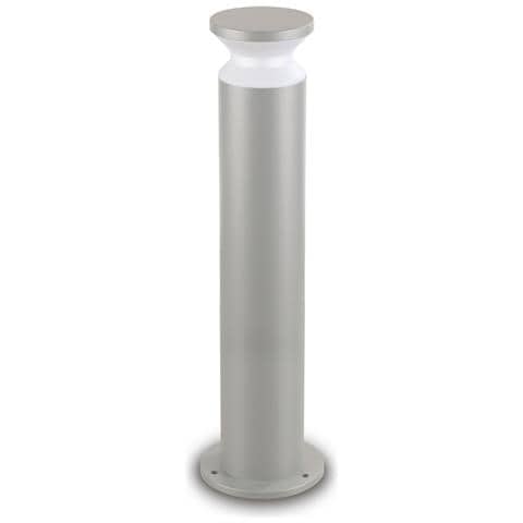 Piantana Moderna Torre Alluminio Grigio 1 Luce E27 15w Ip44 - Foto 1