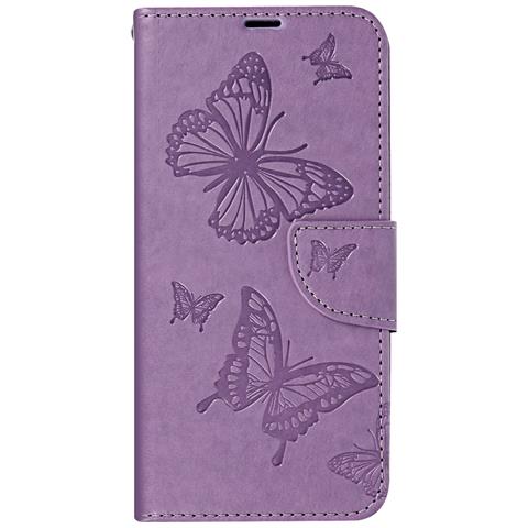 Custodia Per Samsung A35 5g Portafoglio Farfalle Con Cinturino - Foto 1