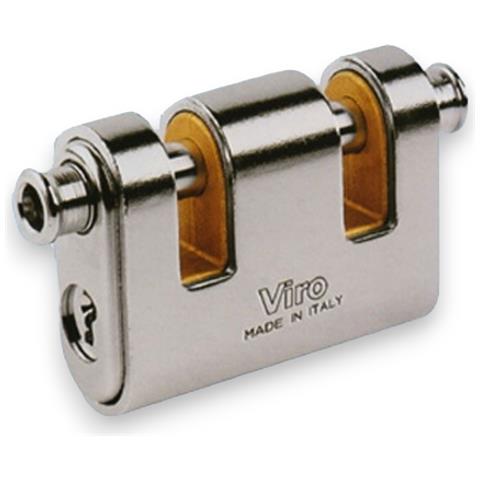 Lucchetto Corazzato A 2 Aste In Ottone Forgiato Monoblocco Viro Panzer 2 - Foto 1