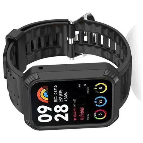 Cinturino In Tpu Con Cornice Protettiva Per Xiaomi Band 8 Pro Black - Foto 2