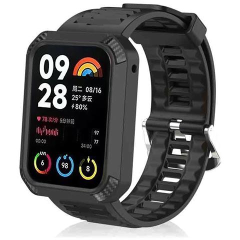 Cinturino In Tpu Con Cornice Protettiva Per Xiaomi Band 8 Pro Black - Foto 1