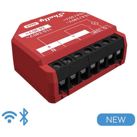 1PM Gen 3 - Smart Relay 16A AC /DC WiFi /BT PM - Foto 1