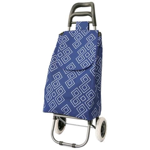 Carrello Spesa Con Ruote Trolley Portaspesa Con Manico Giuditta Carrello Blu - Foto 1