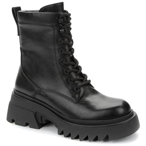 Black Casual Closed Booties Stivaletti Sintetico E Tessile Scarpe Donna Nero Eu 36, 938045/05-01 - Foto 1