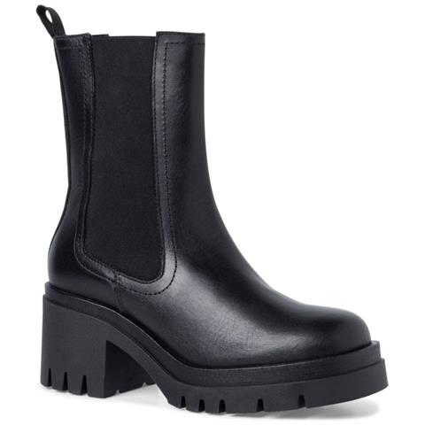 Black Casual Closed Booties Stivaletti Pelle Scarpe Donna Nero Eu 36, 1-25497-29 003 - Foto 2