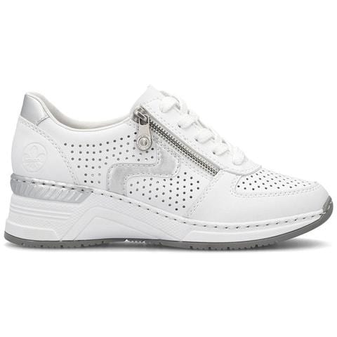 Leisure Trainers White Sneakers Pelle Scarpe Donna Bianco Eu 39, N4340-80 - Foto 2
