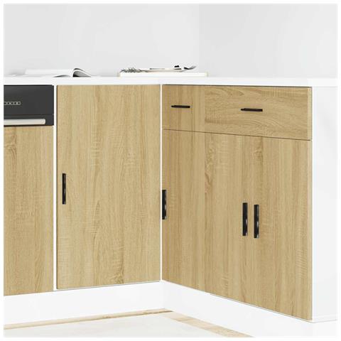 Mobile Base Lavello “Lyon” Rovere Sonoma in Legno Multistrato - Foto 2