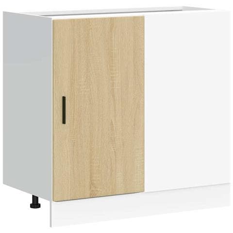 Mobile Base Lavello “Lyon” Rovere Sonoma in Legno Multistrato - Foto 1