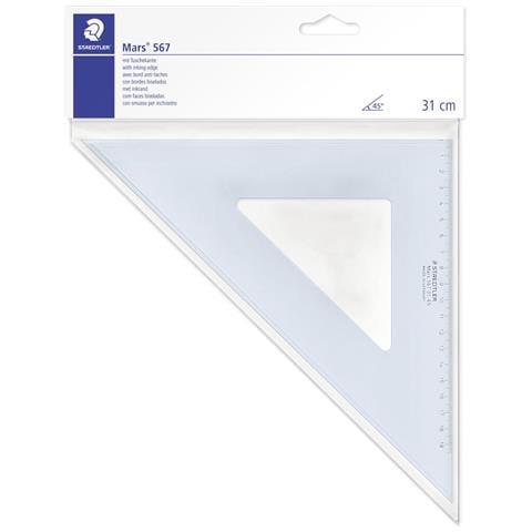 Mars 567 Righello da scrivania 310 mm Plastica Blu, Trasparente 1 pz - Foto 1