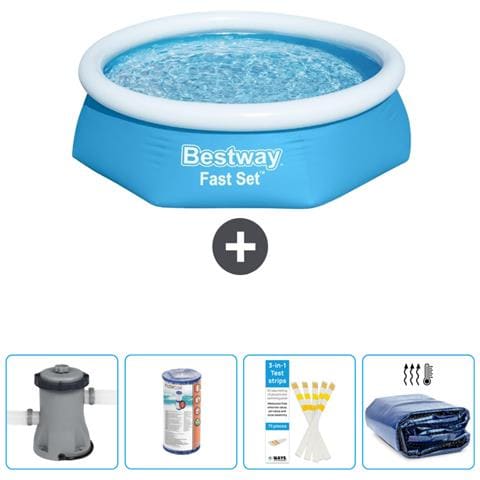 Piscina Fuori Terra - In Giro - 244x61 Cm - Blu - Include Accessori Coordinati Cb50 - Foto 1