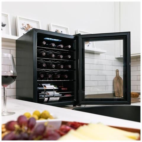 00122 cantina vino Cantinetta vino con compressore Libera installazione Nero, Trasparente 20 bottiglia /bottiglie - Foto 6
