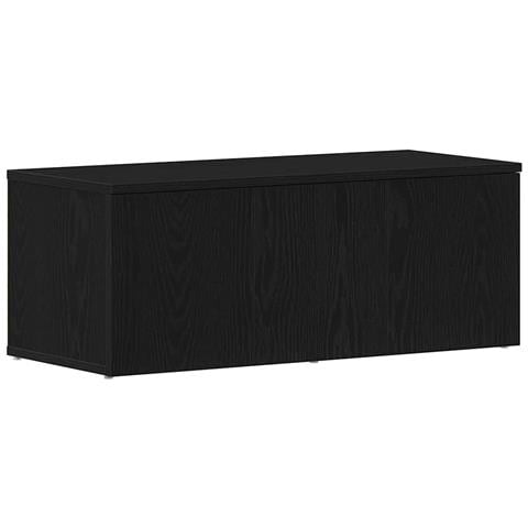 Mobile TV  Nero Rovere 80x34x30 cm in legno ingegnerizzato - Foto 1