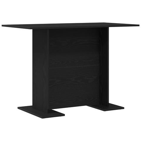 Tavolo da pranzo Nero Rovere 110x60x75 cm Legno ingegnerizzato - Foto 1