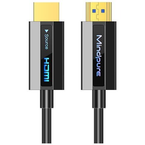 Cavo Hdmi In Fibra Ottica 4k 60hz - Cavo Hdmi 2.0 Ad Alta Velocità Per Pc, Tv, Proiettore 5 M - Foto 1