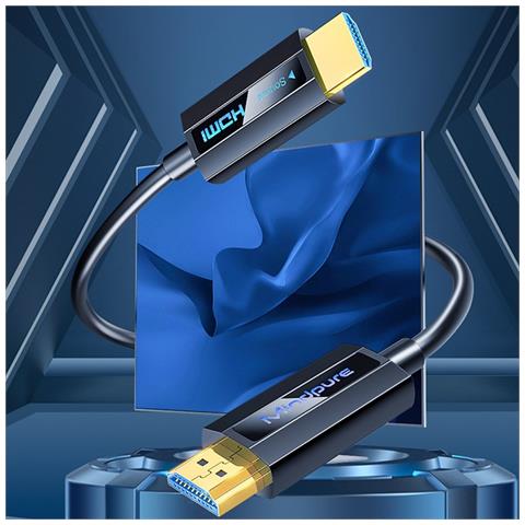 Cavo Hdmi In Fibra Ottica 4k 60hz - Cavo Hdmi 2.0 Ad Alta Velocità Per Pc, Tv, Proiettore 5 M - Foto 5