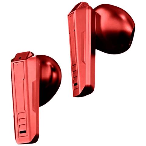 Auricolari Tws Wireless Bluetooth 5.3 Con Custodia Di Ricarica Bassi Profondi, Rosso - Foto 2