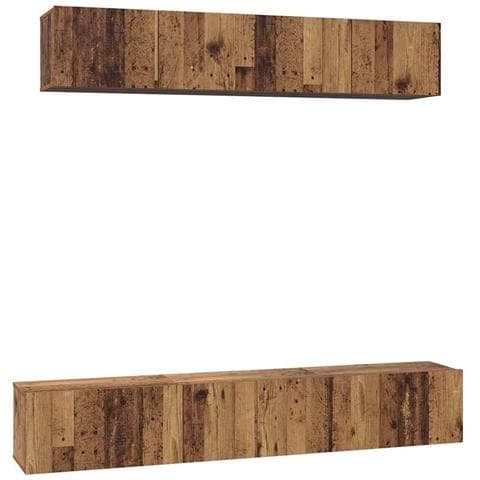 Set mobile TV 5 pcs Legno vecchio 100 x 30 x 30 cm - Foto 1
