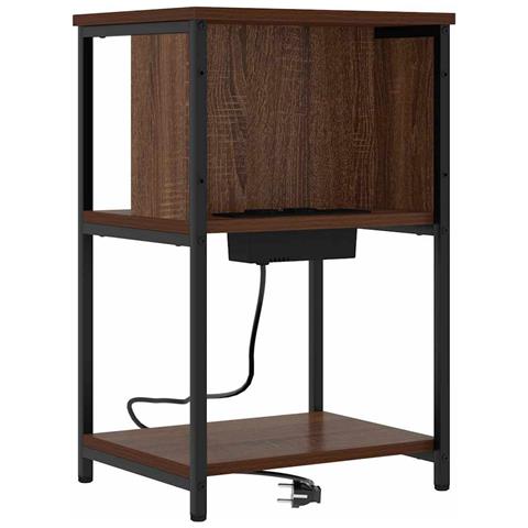 Armadio da Notte Rovere marrone 38 x 31 x 61 cm - Foto 1