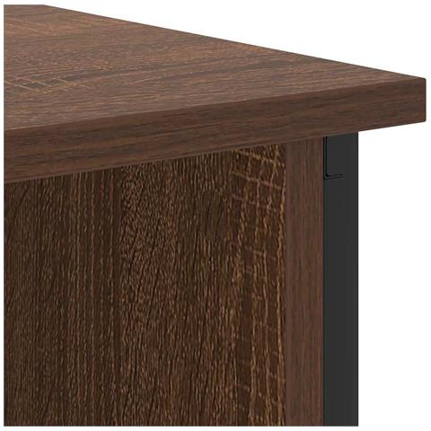 Armadio da Notte Rovere marrone 38 x 31 x 61 cm - Foto 9