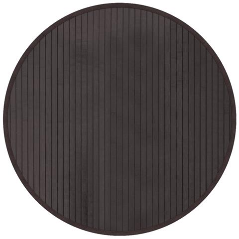 Tappeto Rotondo Marrone Scuro 60 cm in Bambù - Foto 1