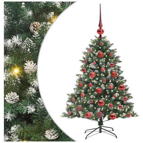 Albero di Natale artificiale con 150 LED Verde 120 cm - Foto 1