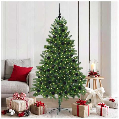Albero di Natale con 300 LED con supporto Verde 180 cm PE - Foto 2