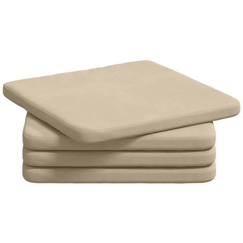 Cuscini per Seduta 4 pcs Crema 40 x 40 x 3 cm - Foto 1