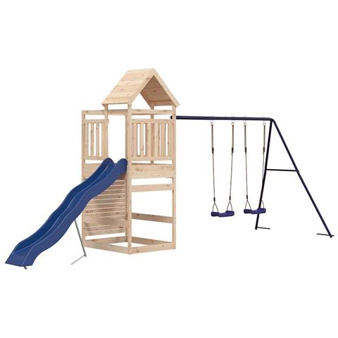 Set da Gioco da Esterno in Legno Massello di Pino - Foto 1