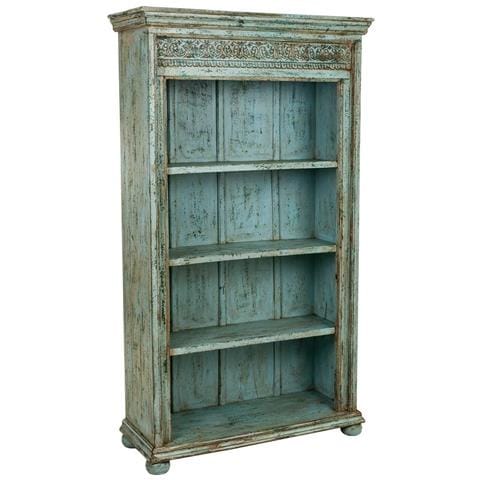 Libreria In Legno Blu 100x40x180 - Foto 1