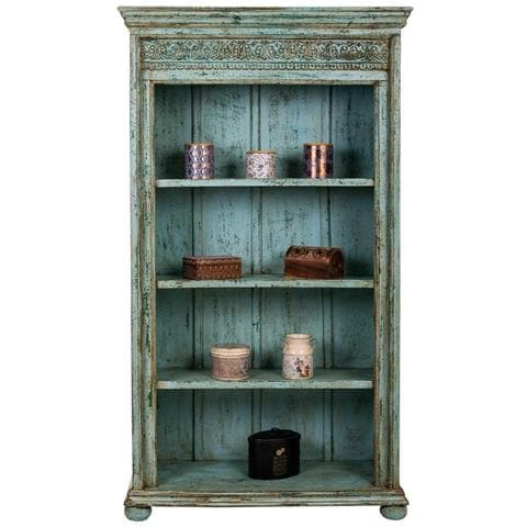 Libreria In Legno Blu 100x40x180 - Foto 2