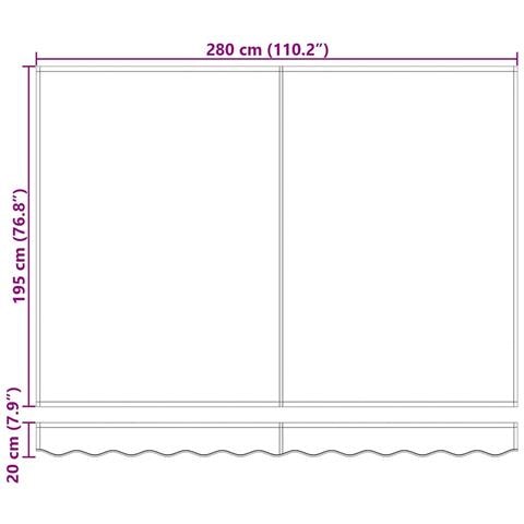 Telo di ricambio per tenda da sole Antracite 280 x 195 cm - Foto 9