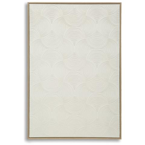 Dipinto Su Tela Semplicity B Materico Bianco Con Cornice, 80x120 Cm - Foto 1