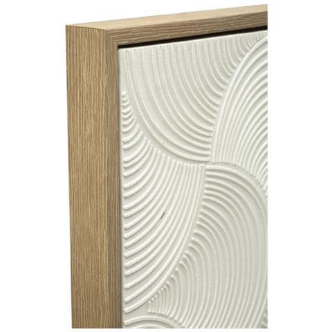 Dipinto Su Tela Semplicity B Materico Bianco Con Cornice, 80x120 Cm - Foto 2