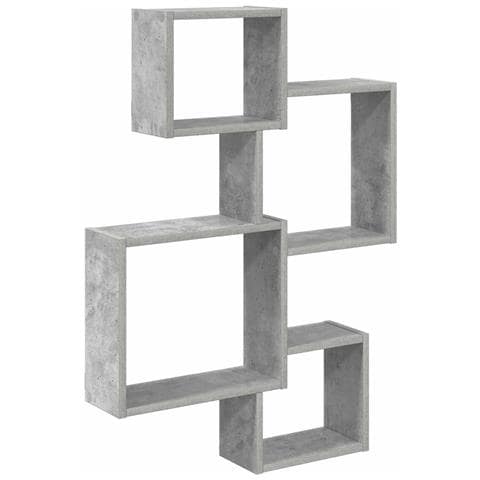 Mensole Cubo da Parete A parete Grigio 64 x 13,5 x 91,5 cm - Foto 1