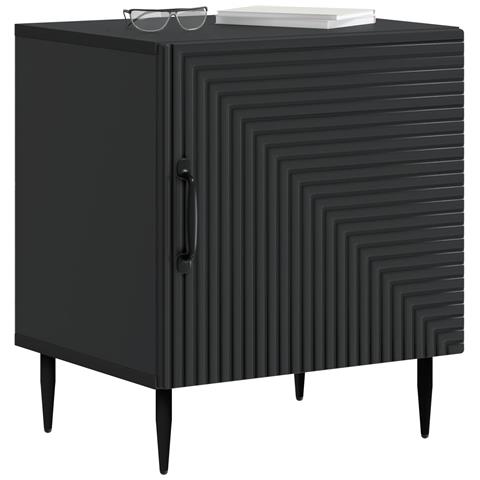 Armadio da Notte 2 pcs Nero 43 x 34,5 x 50 cm - Foto 2