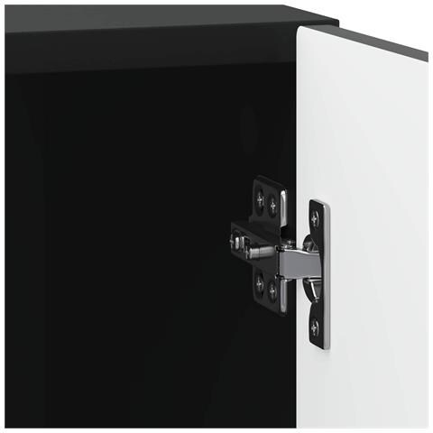 Armadio da Notte 2 pcs Nero 43 x 34,5 x 50 cm - Foto 9