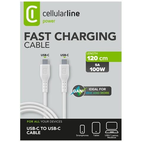 USB-C Cable 5A 100W - 120 cm - Foto 2