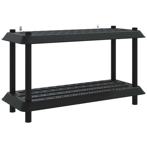 Unità di scaffalatura 2 livelli 100 x 40 x 55,5 cm PP Antracite - Foto 1