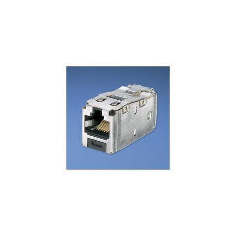 RJ45 TG-Mini Jack kat 6 Nero, Argento cavo di interfaccia e adattatore - Foto 1