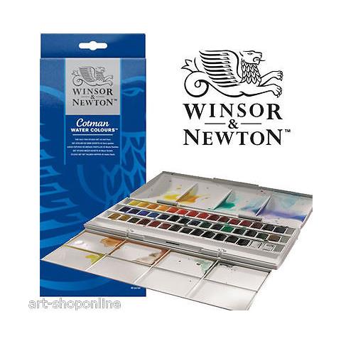 Cotman Blue Box 45 1/2 Godet Scatola Plastica - Foto 1